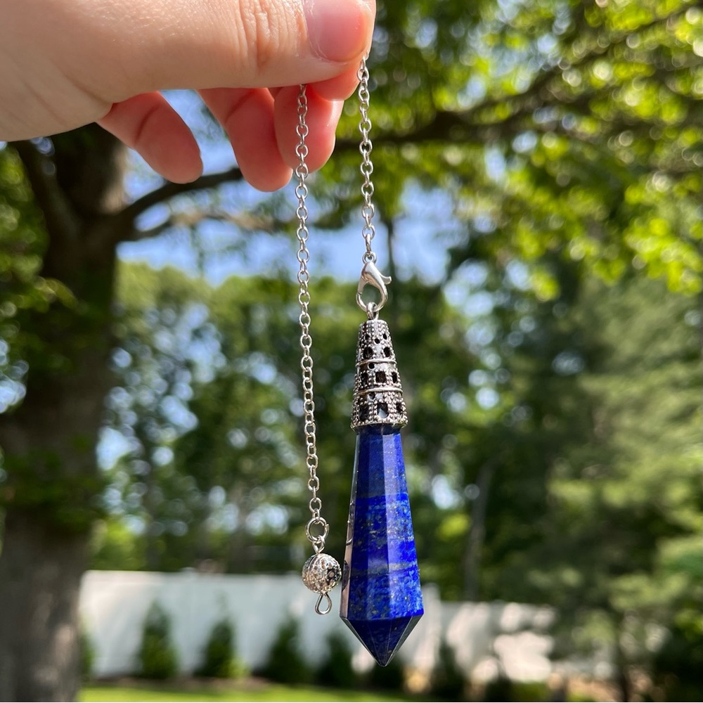 Lapis Lazuli Crystal Pendulum